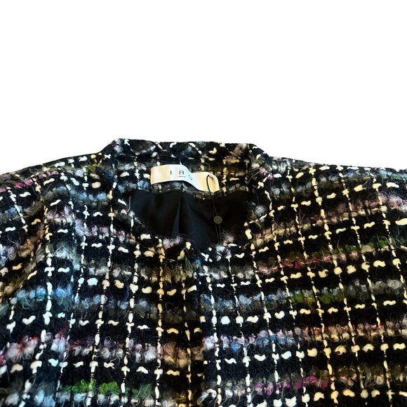 Iro Juane Jacket Open-Front Blazer Black Multi-Color Tweed Size 40 Large NWT NEW - Picture 3 of 14